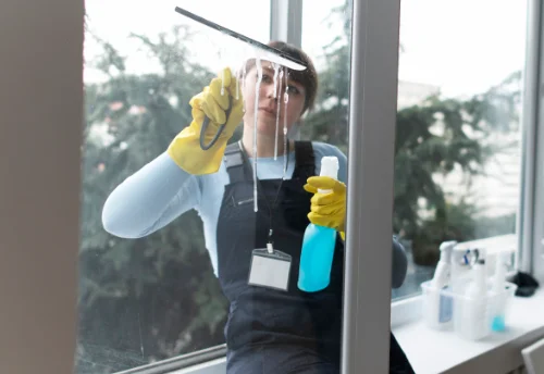 Nettoyage de vitres intérieures et extérieures à Saint-Laurent-l'Abbaye